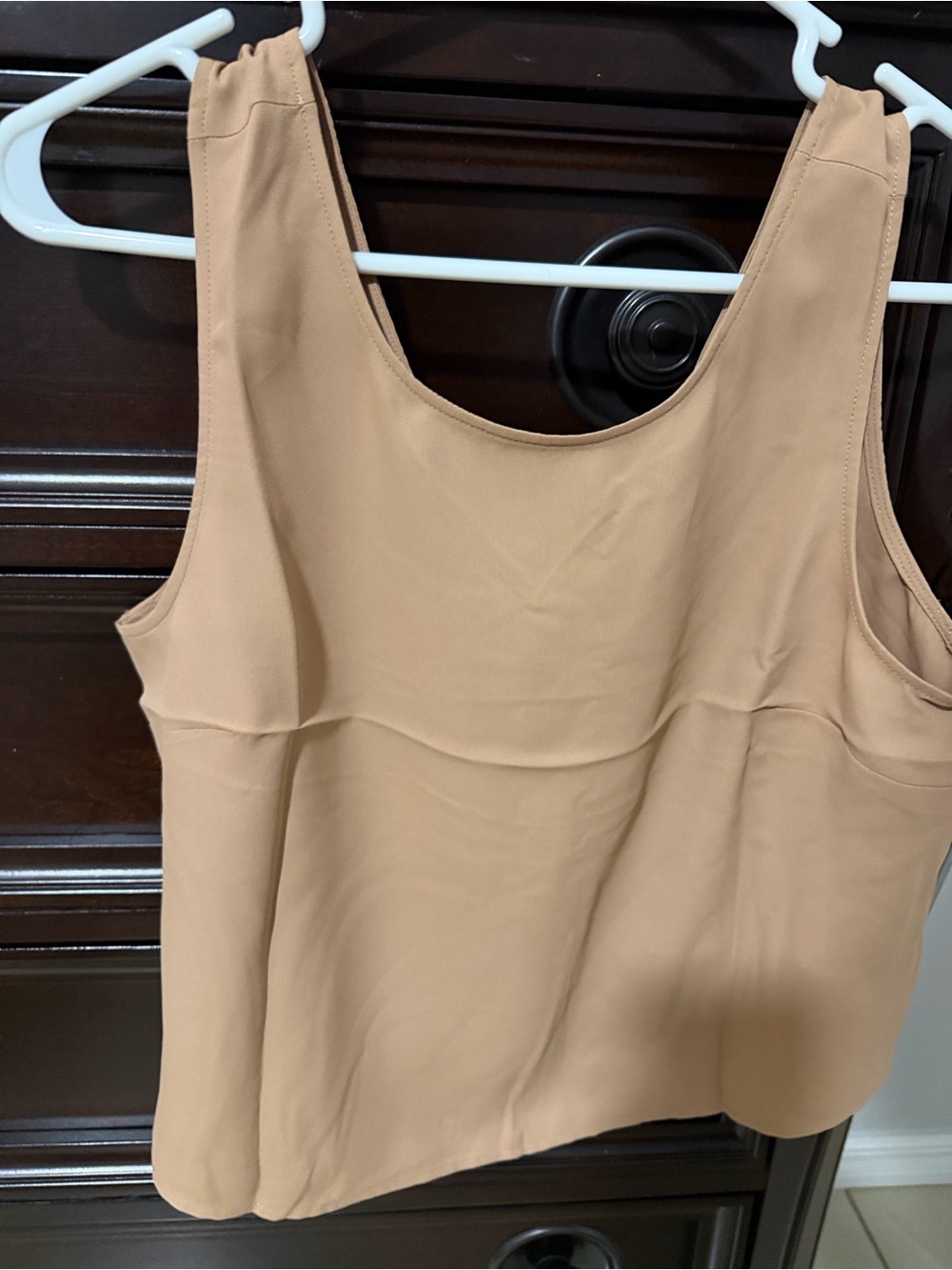 Express Tan Scoop Neck Tank